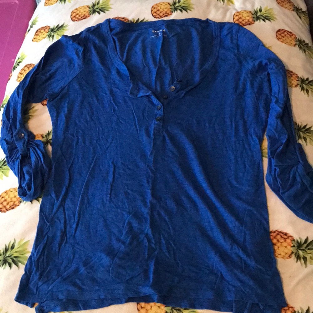 Blue Express long sleeve top.
